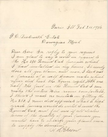 1916 Letter