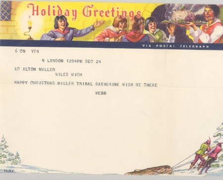 Christmas Card From Webb Mille