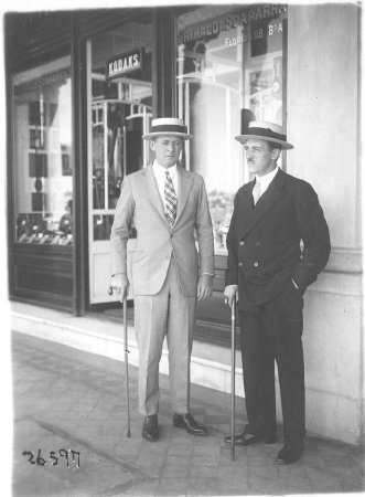 Web Miller and man standing