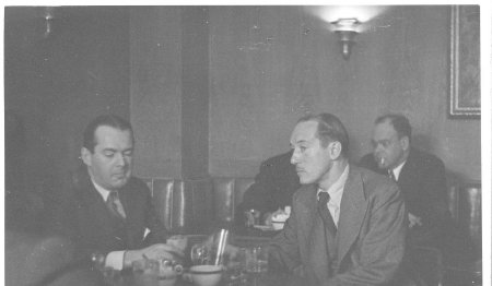 miller at a small table