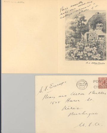 Miller Christmas Card,Envelope