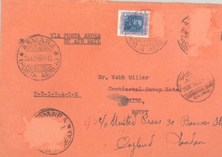 Air Mail to Webb Miller