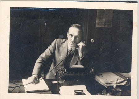 Webb Miller on phone