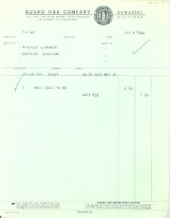 1940- Bill of Sale