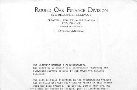 Round Oak Finance Letterhead