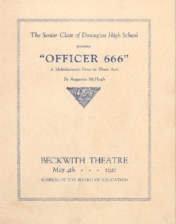 Program DHS Senior play 1921