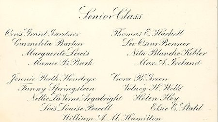 1906 DHS Graduation Invitation