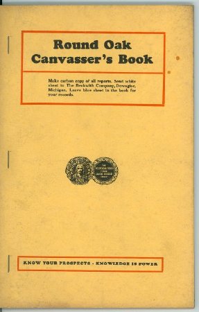 Round Oak Canvasser's Book