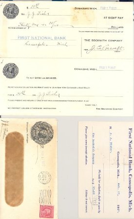 Bill & Payment Receipt 1917