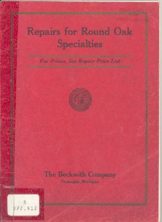Repairs Catalog- 1908