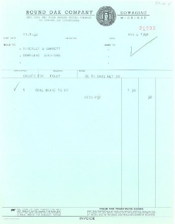 1940- Bill of Sale
