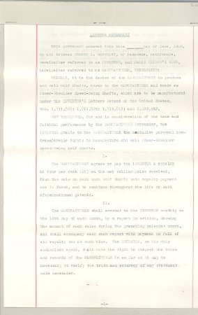 Heddon/Barnhart Contract 1940