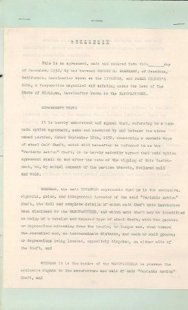 Heddon /Barnhart Contract 1932