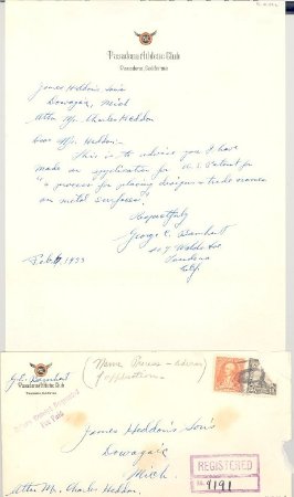Heddon Barnhart Letter/Envelop