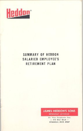 Heddon Employee Retirement