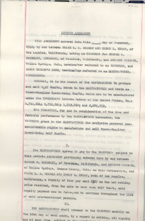 Heddon/Barnhart Contract 1940